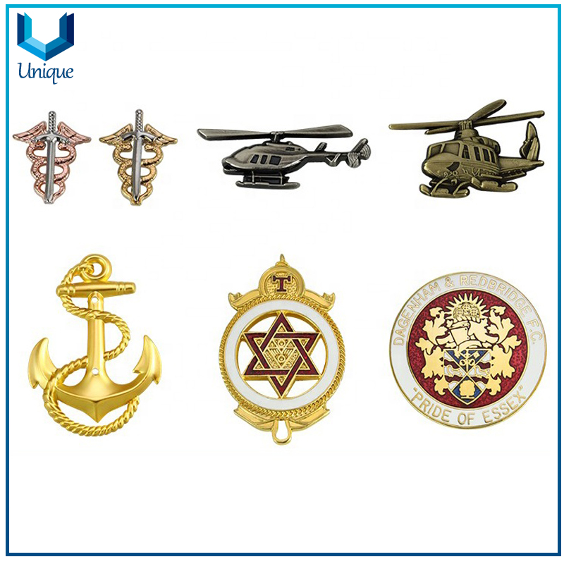 USA Anchor 3D badge, Gold lapel Pin badge, 3D Aviation Pin Badge Brooch 