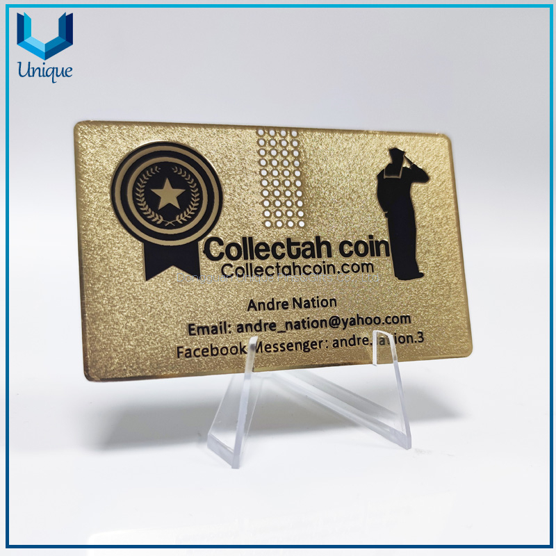 Cutsom Metal card with QR code printing，Custom design card