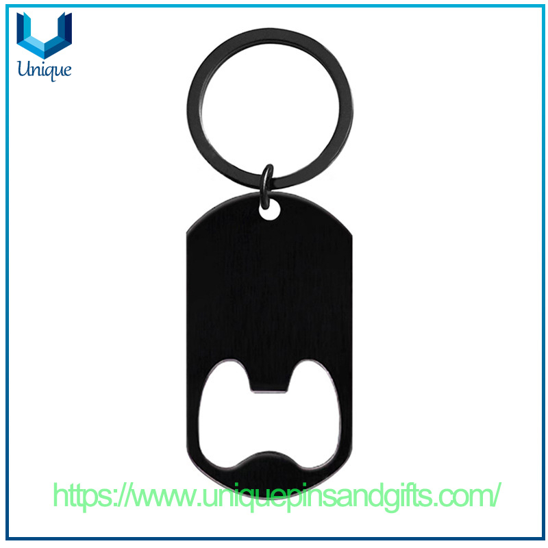 Custom Fashion Key Shape Decoration Keychain Promotional Gift Souvenir Coins Metal Beer Bar Wine Corkscrew Bottle Opener Metal Keychain