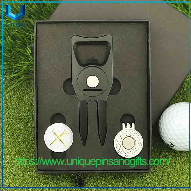 In Stock Creative Shark-themed Putting Metal Golf Ball Forks Hat Clips Golf Ball Marker Divot Tool Sets
