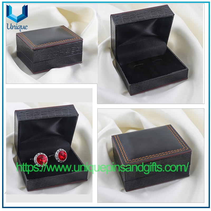 PU Leather Cufflink Gift Box In Available Stock