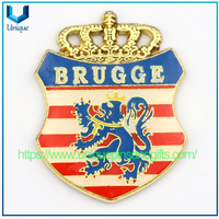 Custom Design Belgium Brussels Tourist Souvenirs 3D Metal Fridge Magnets