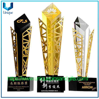 Peak Moment High-End Elegant Crystal Metal Award Trophy Creative Annual Conference Award Trophy Outstanding Employees Award Trophy