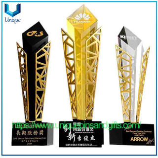 Peak Moment High-End Elegant Crystal Metal Award Trophy Creative Annual Conference Award Trophy Outstanding Employees Award Trophy