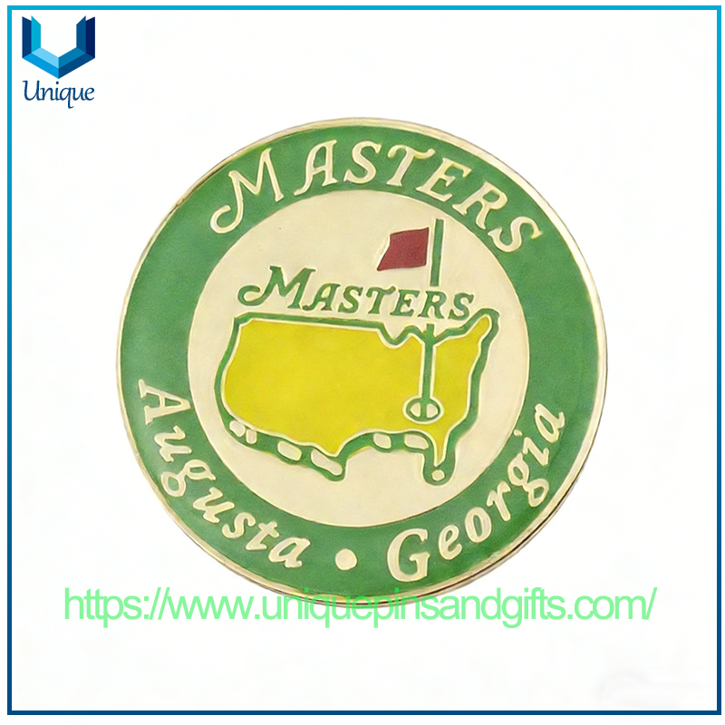 Golf Hat Clip 25mm Mark Round Ball Position Marker Metal Blank Magnetic Mark Emblem Golf Mark Putting Green Sign