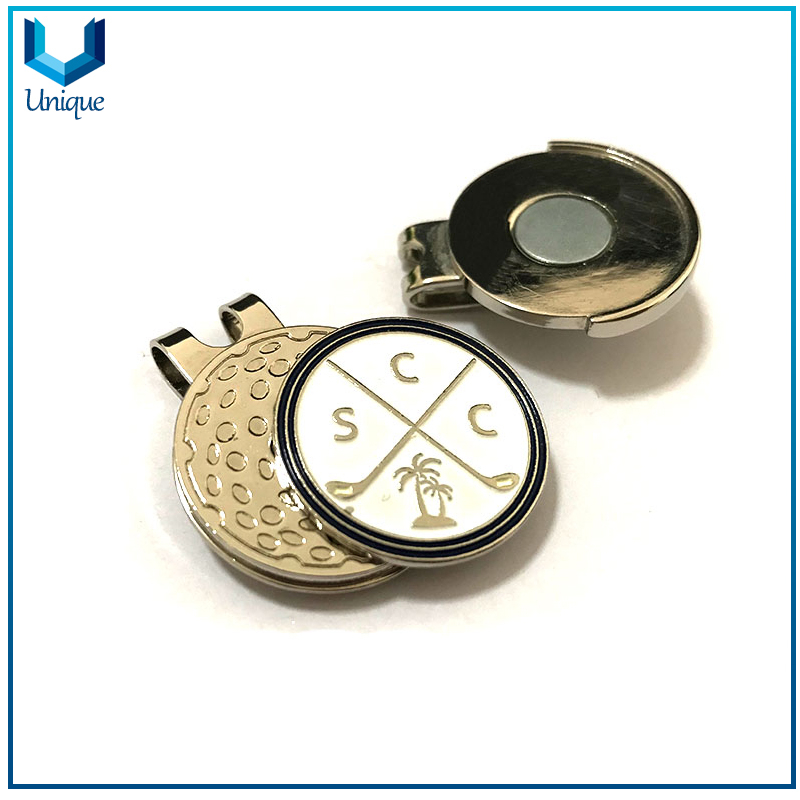 Fashion Golf Ballmarker, Customize your Design Golf Hatclip in enamel with Ballmarker in Set,Hotsale Golf Hatclip Ballmarker for Promotion Gifts