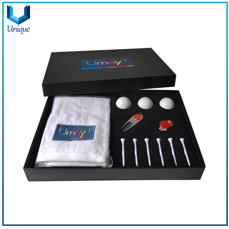 Golf Accessory Gift Set Golf Towel,+Golf Tee, Golf divot Tool, Ballmarker-2