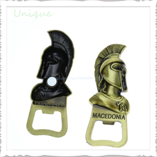 90mm Die Cast Zinc Alloy 3D Bottle Opener,Egypt /Sweden Fashion Metal Bottle Opener with Manget in Antique Brass Plating