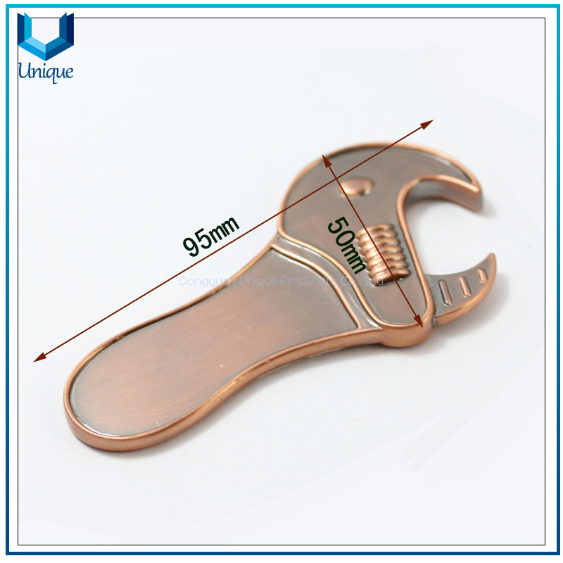 Metal Spanner Bottler Opener, Creative Style Fashion bottler Opener, Customize Design Metal Keychain Bottler Opener for Gifts