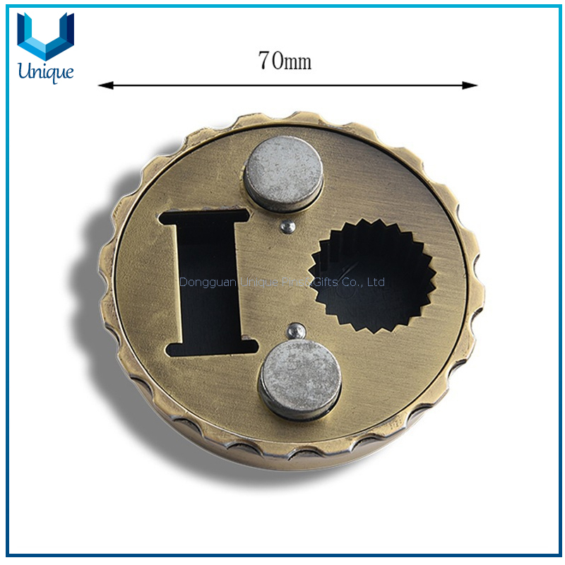 China Wholesale Beer Bottle Opener, Fashion Promotional Gifts Metal Bottle Opener, Customize 3D Antique Brass Can Opener 