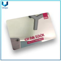 Metal Business Card Manufacturer, Custom Creative Design Mirror Finishing Metal Business Card, Silver Laser Engarving Metal Invitation Card