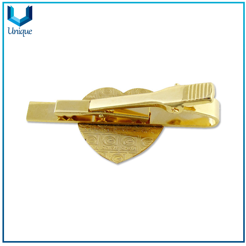 24K Gold Plating Cufflink Tie Pin, Soft Cloisonne Tie Bar, Customize Design Collar Bar for Promotional Gifts