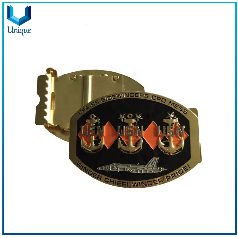 USN Winder Chief Metal buckle, Custmize Design 3D Belt Buckle, Fashion School Trainning Military Police Heavy Duty Buckle 