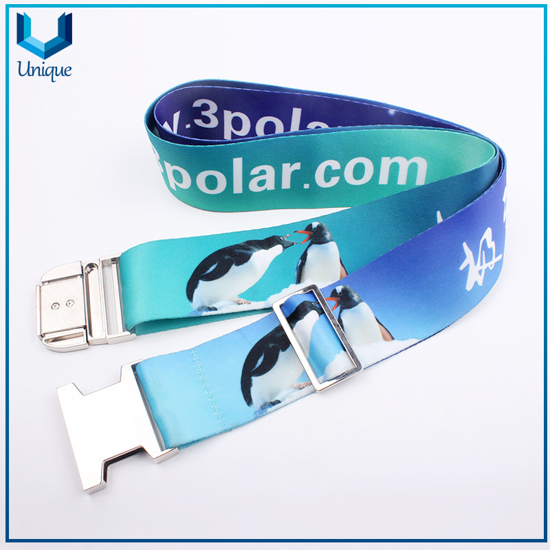 Factory Wholesale, Custom Made Metal Buckle with Elastic Luggage Strap for Gifts