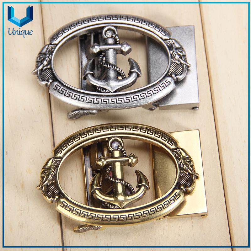 USS Ronald Reagan CVN76 Navy Military Metal Buckle, Gold Plated 3D Skull Logo Belt Buckle for Honor Souvenir Gifts