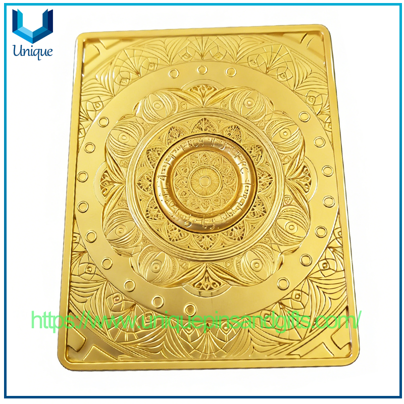 Customize 3D Phoenix Licensed Lord of The Rings Metal Card Gold ID Card Souvenir Coin Challenge Medal