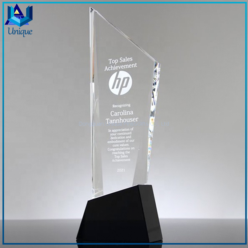 Newest Crystal Sky Scraper Award Trophy For Office Table Decoration,Oil barrel award holder
