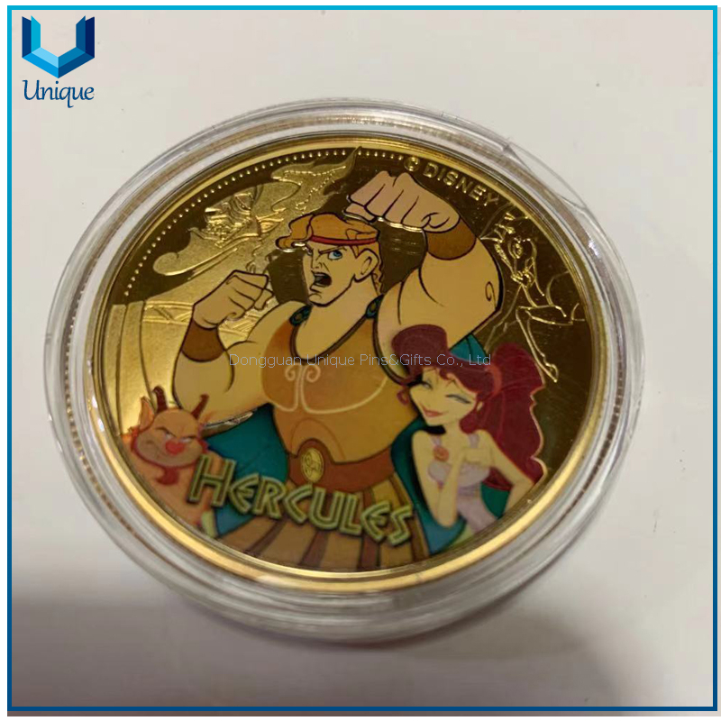 China Mirror Like Gold Coins, Cheap Price Cartoon Gold Coin