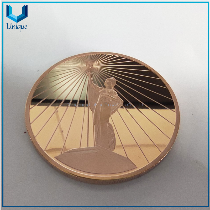 Design Custom Coins Metal Mirror Finish Challenge Coin 