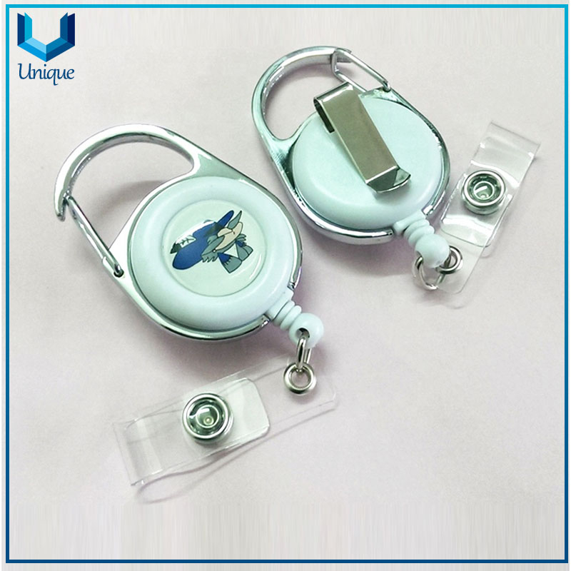 Promotion cute retractable badge holder with customized design, yoyo badge holder