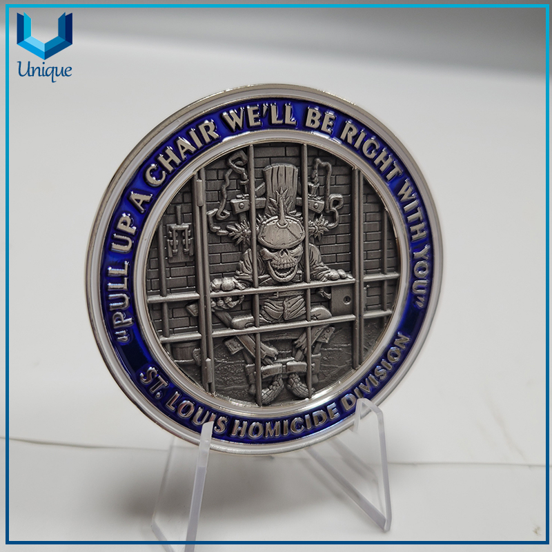 Challenge Coin Supplier Rocket Gold Medal Round Gold Mirror Coin