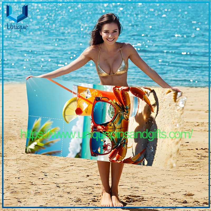 Wholesale Beach Towel All-in-one Backpack Multi-function Backpack Beach Holiday Towel for Promotional Gift