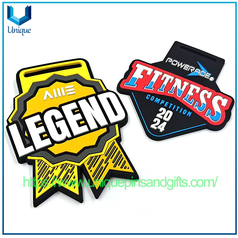 Customized Personalized Soft PVC Rubber Award Medal (14)