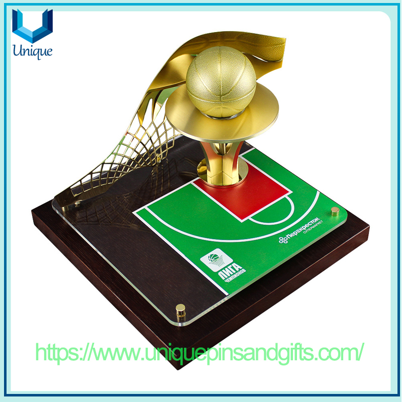 Custom Design Metal Creative Sports Trophy, Fitness Volleyball, Football And Basketball Medal