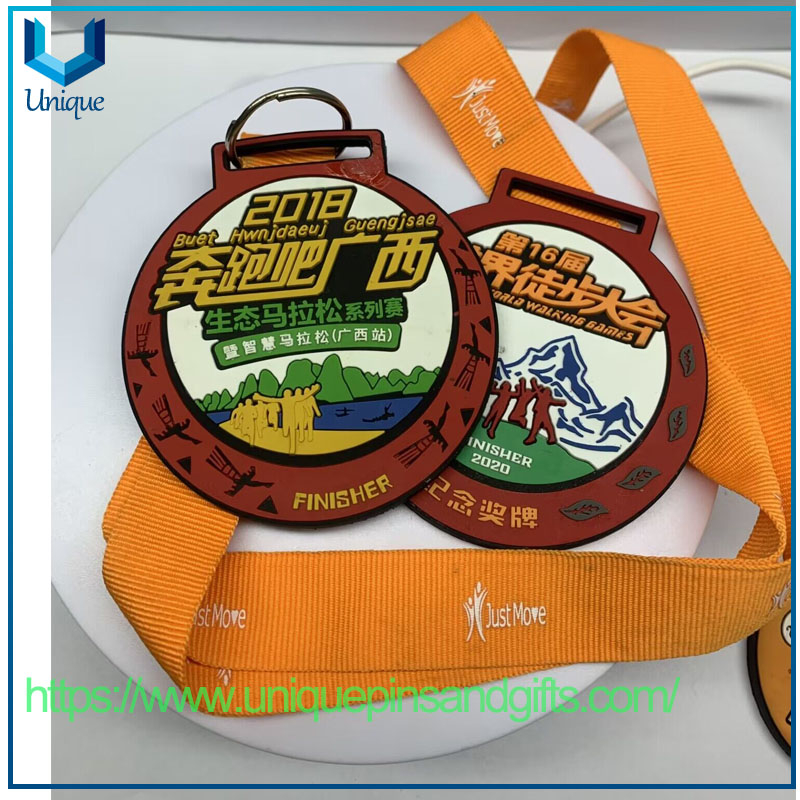 Customized PVC Medals Children's Silicone Medals Cartoon Medals Gold Medals for Marathon Hiking Competitions
