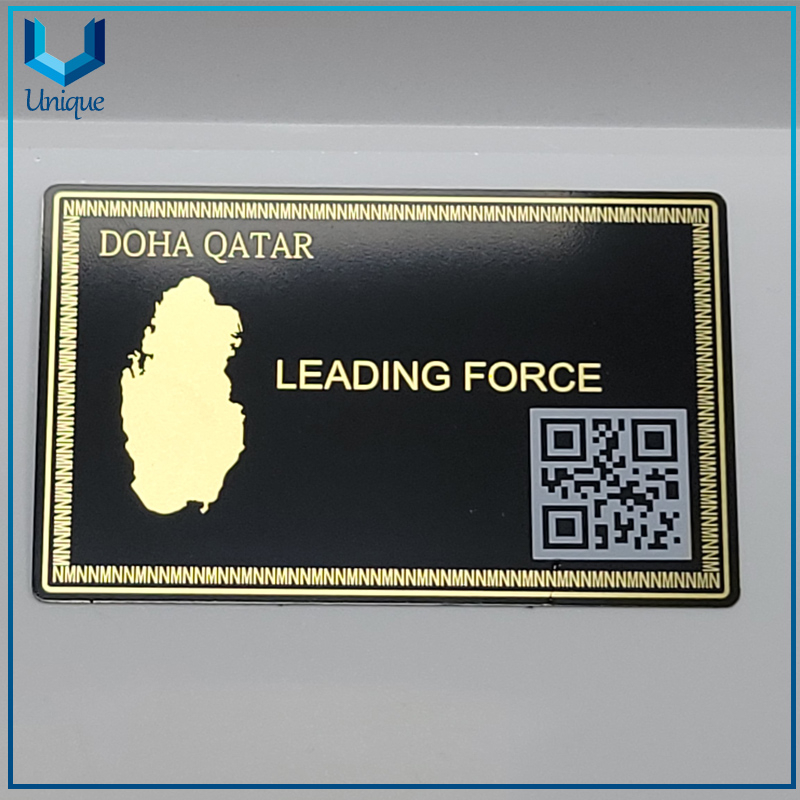 Cutsom Metal card with QR code printing