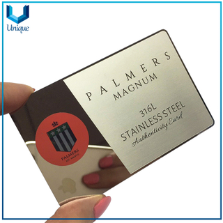 Metal invitation card
