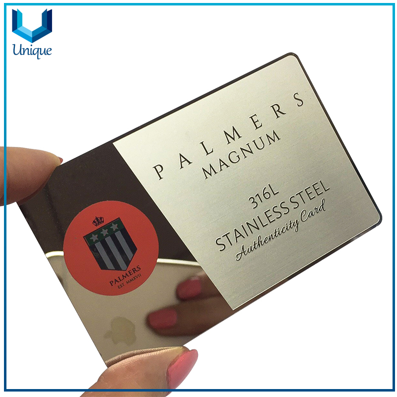 Metal invitation card