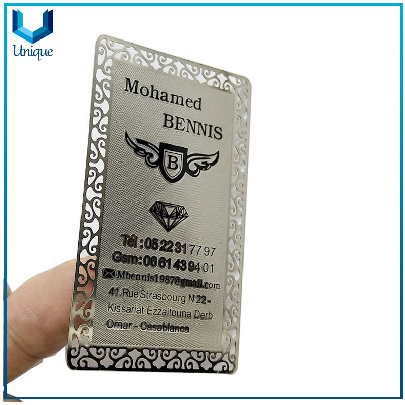 Metal invitation card