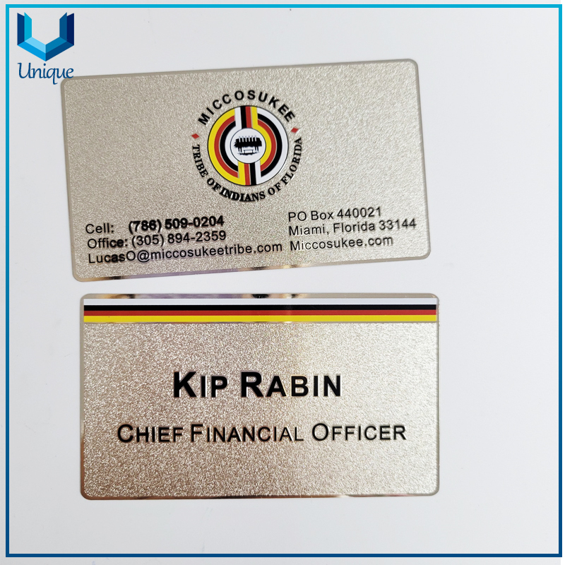 nickel Plating metal business card