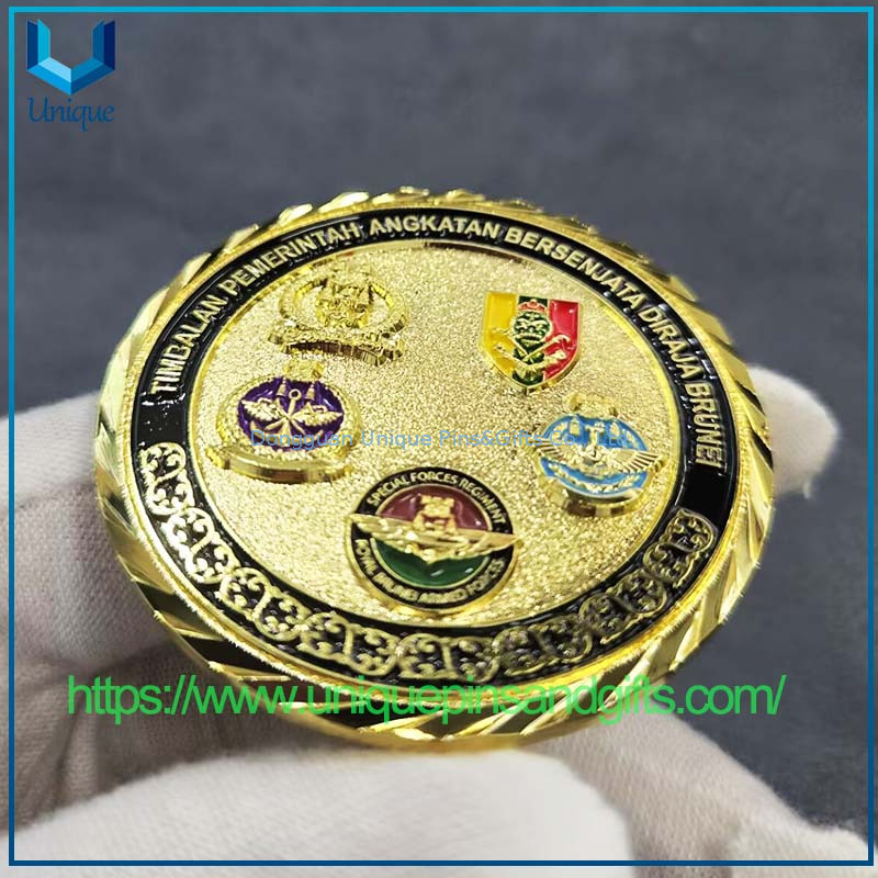 Custom 3D Metal Commemorative Coin Brunei Armed Forced Commemorative Coin