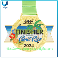 Customized Zinc Alloy Color-printed Medal Sports Events Running Competitions Marathons Events Metal Awards Medal