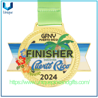 Customized Zinc Alloy Color-printed Medal Sports Events Running Competitions Marathons Events Metal Awards Medal