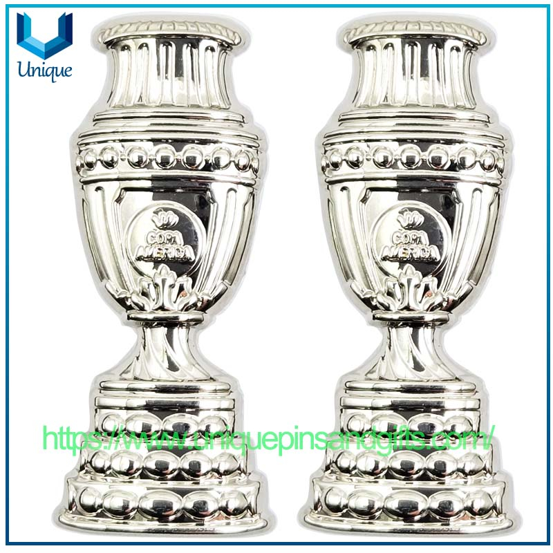 Customized 3D Metal Commemorative Brooch Badge Emblem School Badge Zinc Alloy Plating Gold/Silver COPA AMERICA CENTENARIO-USA 2018 Enamel Lapel Pin Badge