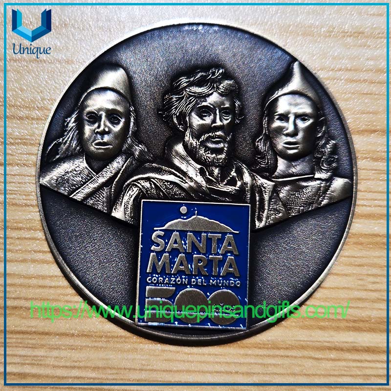 Columbia SANTA MARTA BOMBEROS VOLUNTARIOS Commemorative Coin (1)