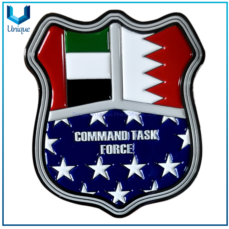 Challenge Coin Factory, Custom Design Coin, SBS Coin, Military 3D Coin in Soft Enamel, Police Coin, Medal coin in Black Nickel