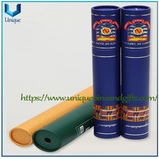 Factory Wholesale Customized Design Logo Grain Leatherette Graduation File Certificate Scroll Holder