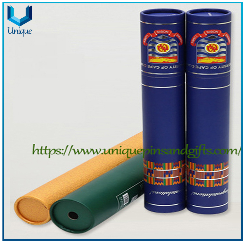 Factory Wholesale Customized Design Logo Grain Leatherette Graduation File Certificate Scroll Holder