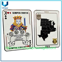 Custom Creative Design USA Navy Poker Coin