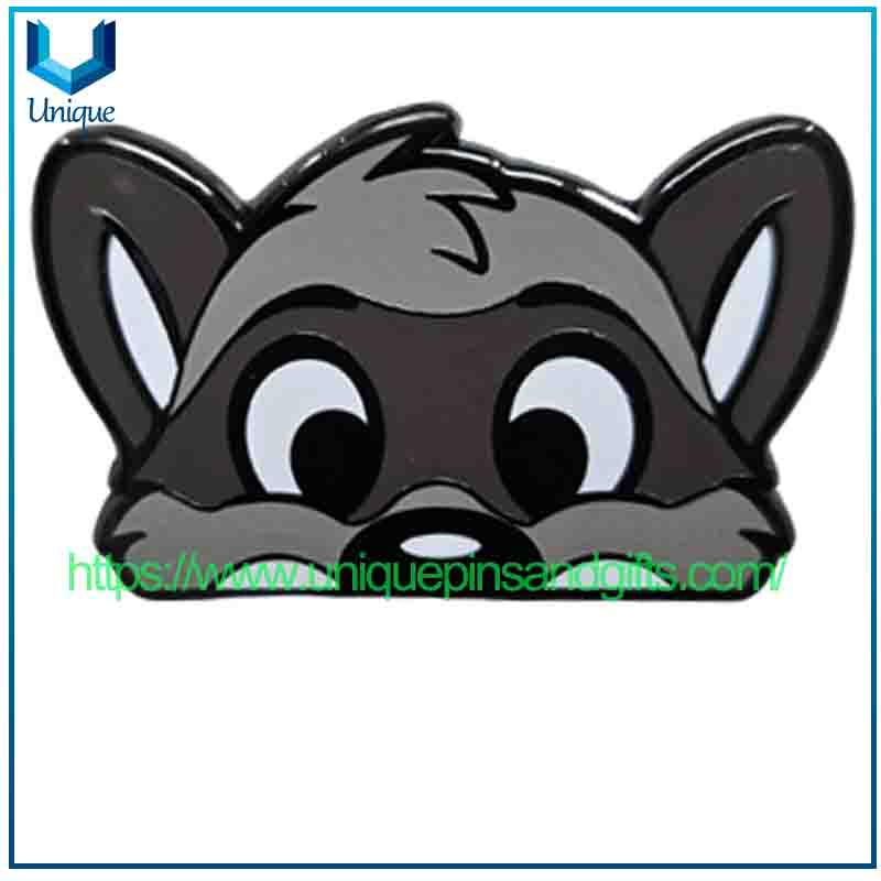 Geometric Cartoon Pig Enamel Pin Badge with Colorful Printing for School Promotion Children