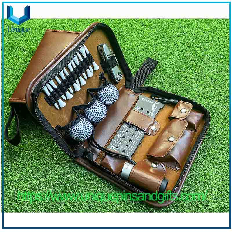 Golf Tool Bag Golf Accessory Bag Multi-functional Large-capacity Portable Storage Leather Bag