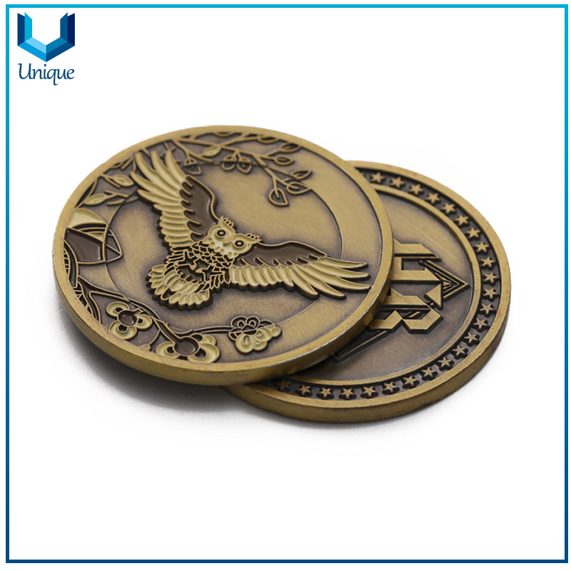Customize Your own Design, Creative Coin Maker, China Challenge Coin Manufacturer, Antique plating coin, 2D Souvenir Coin