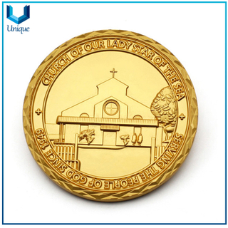  Challenge coin factory,Jesus Gold Coin, Church Souvenir Coin, 3D diamond Edge Coin in Gold, 