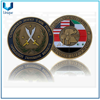 Customize Design Coin,Victory Coin, Iraq Kuwait Syria Coin in 3D, antique Brass Coin for Honor