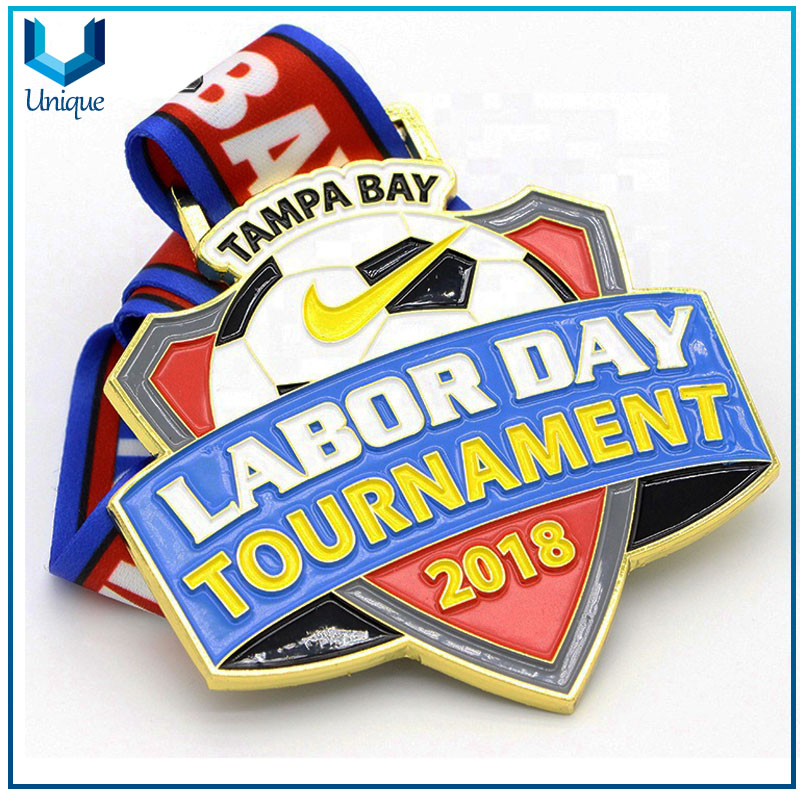 Labor Day Tournament Medal,Souvenir Medal, Customize Design Medal with Lanyard, Die Cast Zinc Alloy Medal with Soft Enamel