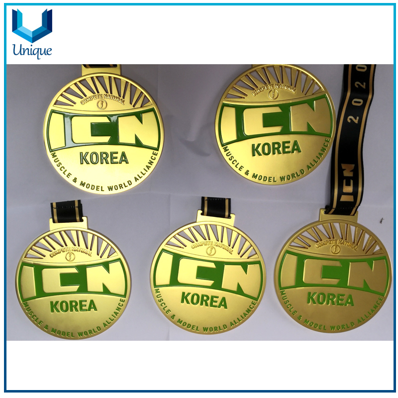 Customize 14cm big Medal, Competition Award Medal Trophy, Korea ICN Medal, Spors Running Meda,Pormotional Medal for Gifts